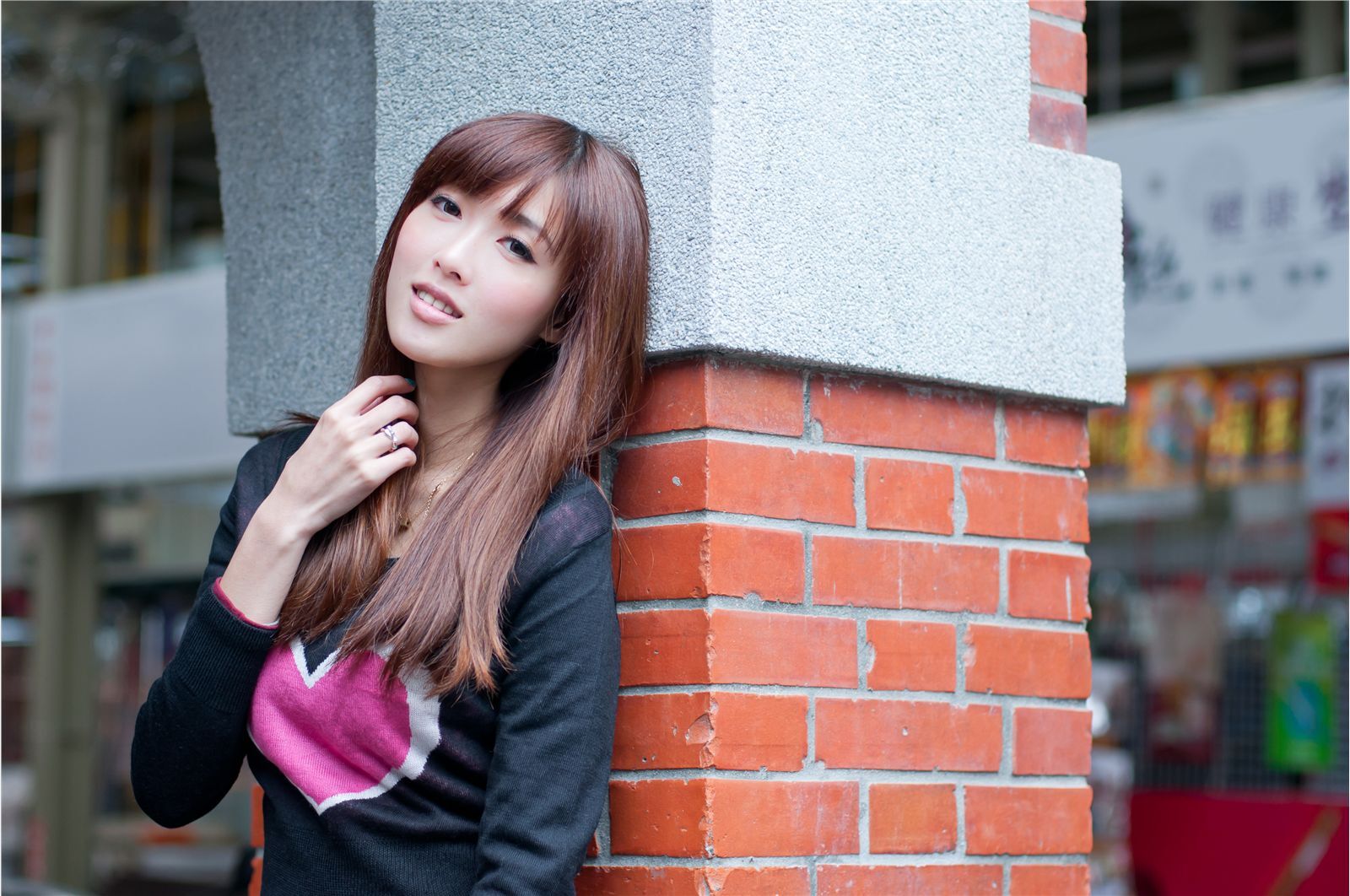 High definition Street photo of Taiwan's pure beauty kila Jingjing